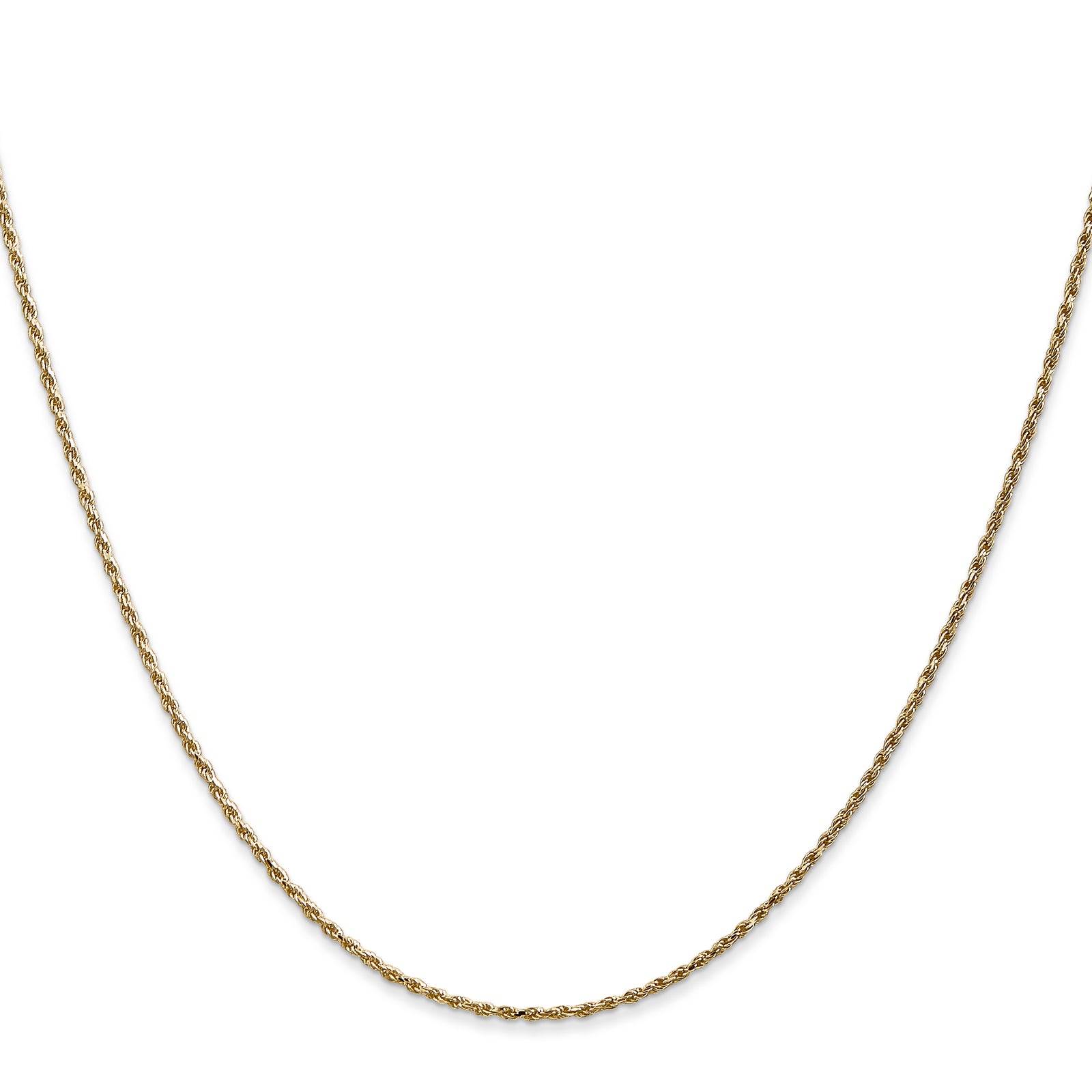 14k 1.15mm D/C Machine-made Rope Chain