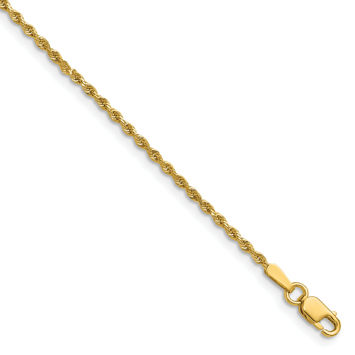 14k 1.50mm D/C Rope with Lobster Clasp Chain