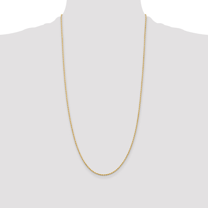 14k 1.50mm D/C Rope with Lobster Clasp Chain