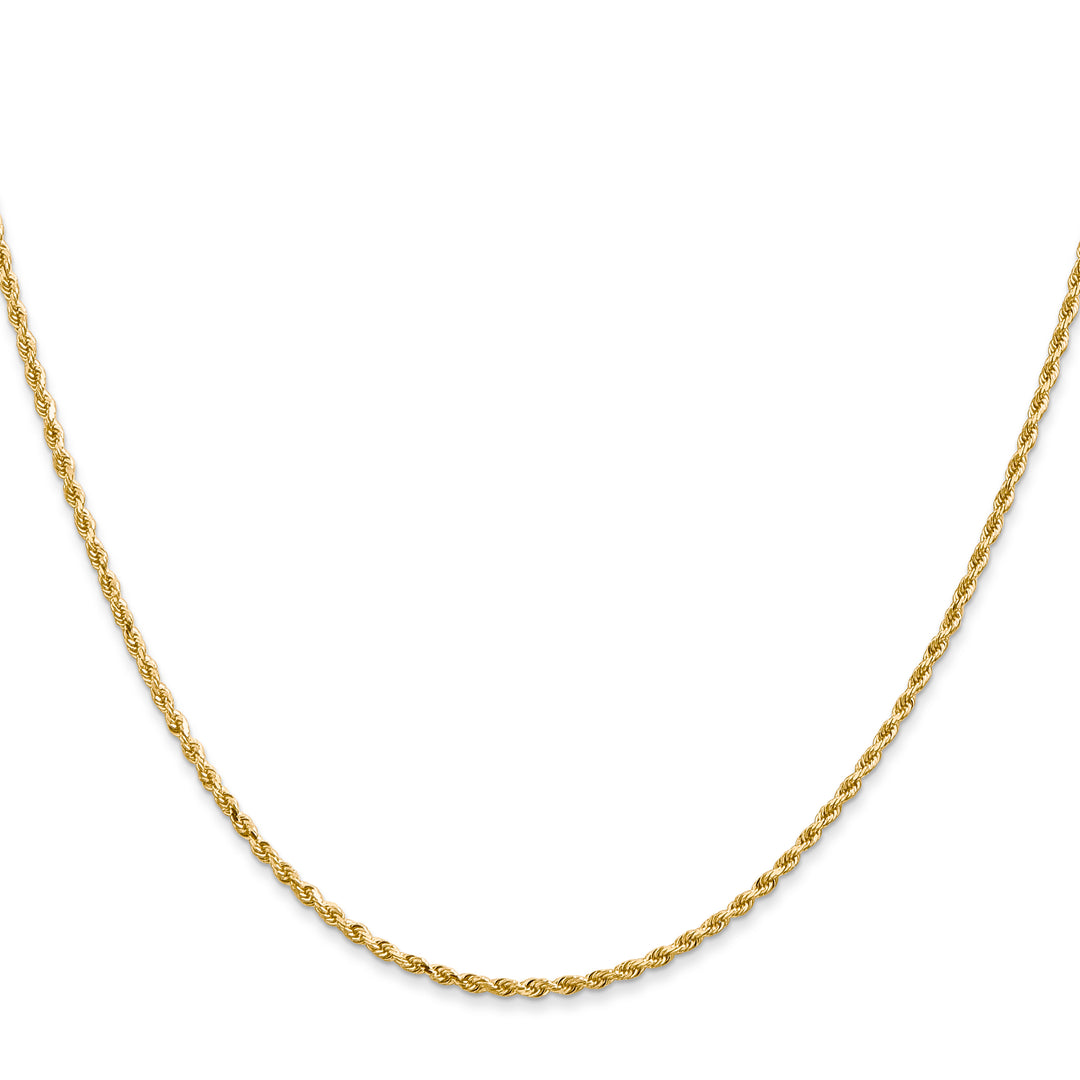 14k 1.50mm D/C Rope with Lobster Clasp Chain