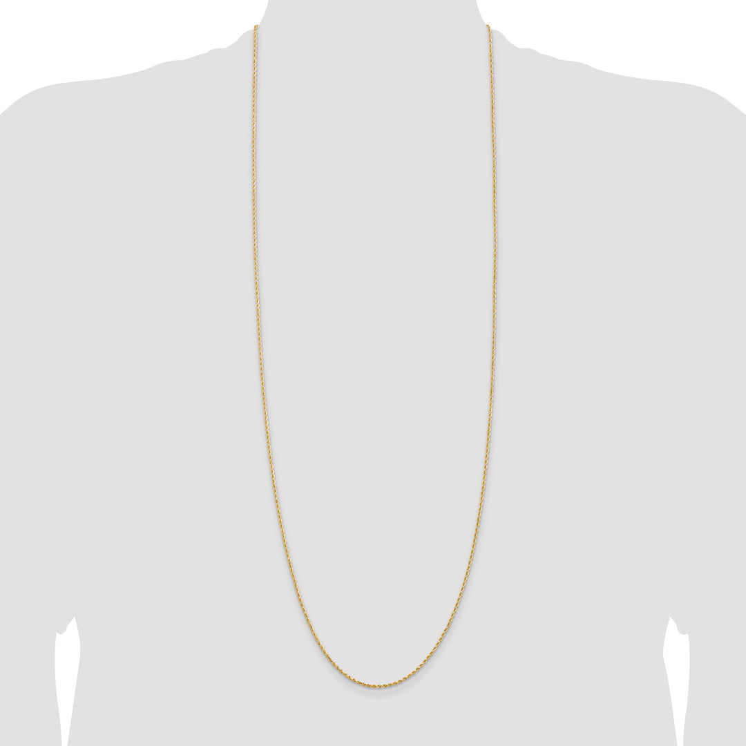 14k 1.50mm D/C Rope with Lobster Clasp Chain