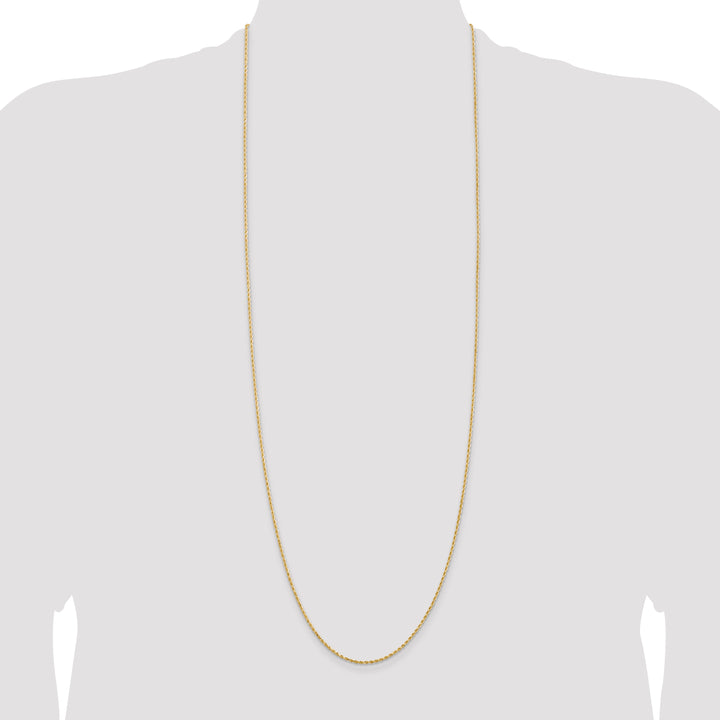 14k 1.50mm D/C Rope with Lobster Clasp Chain