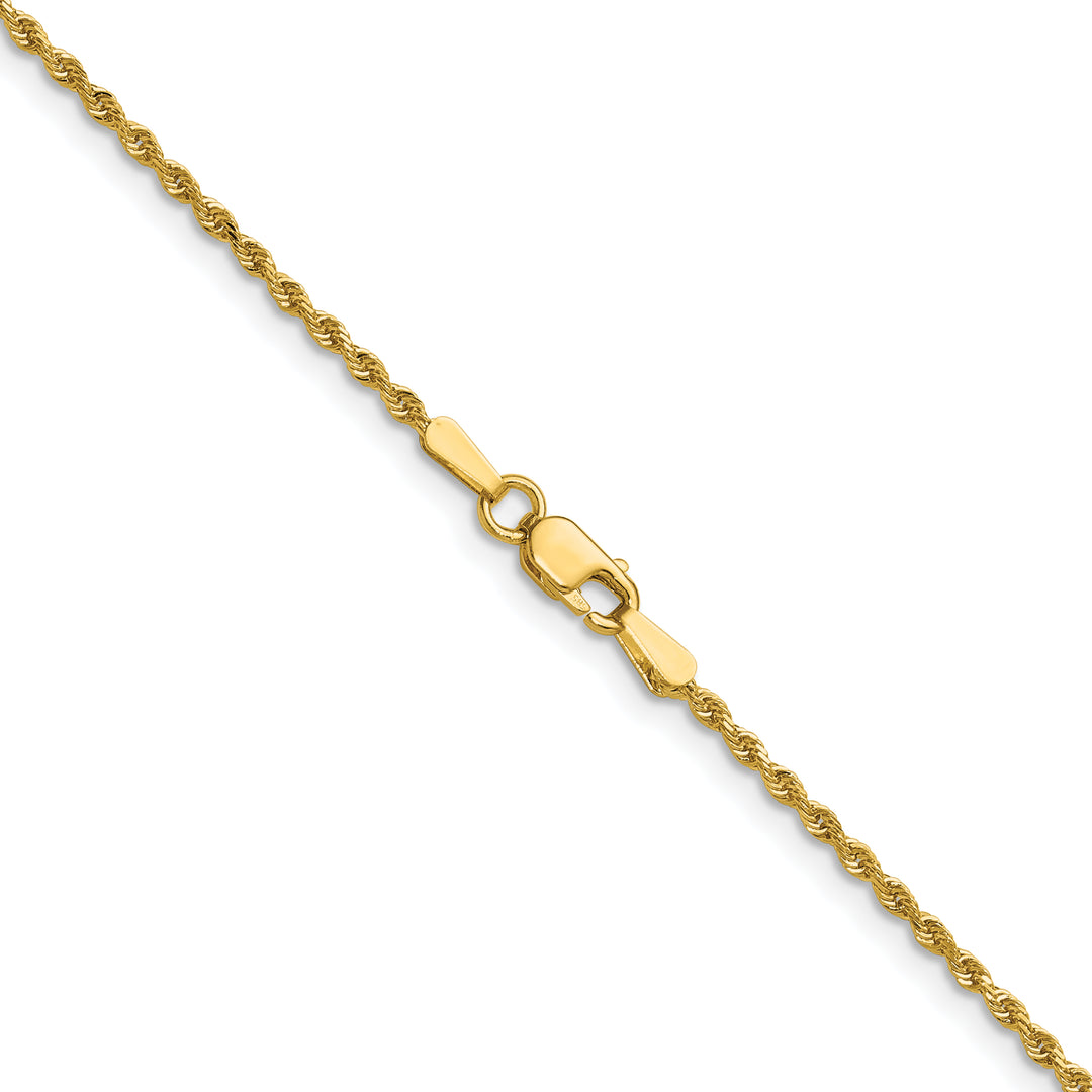 14k 1.50mm D/C Rope with Lobster Clasp Chain