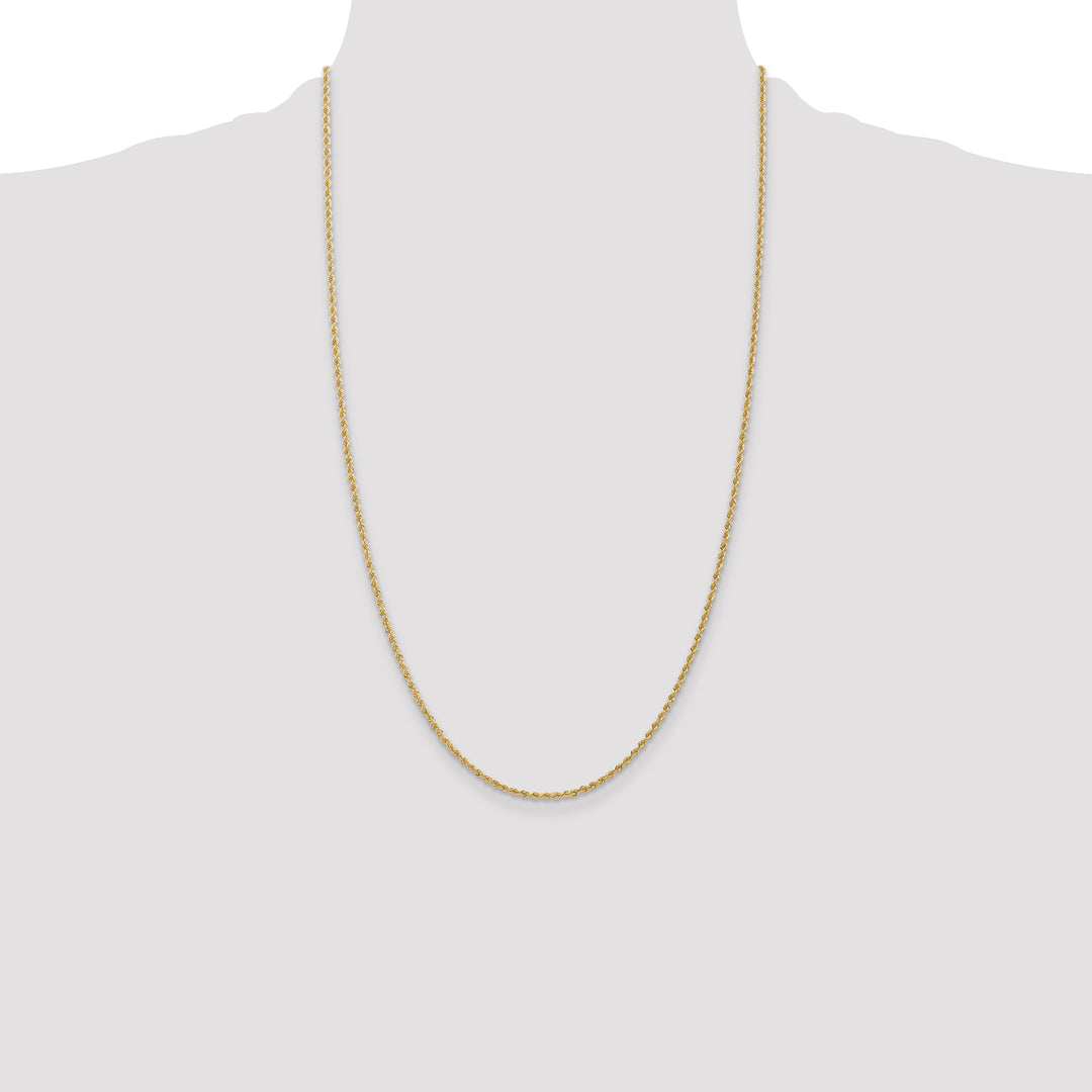 14k 1.50mm Regular Rope Chain