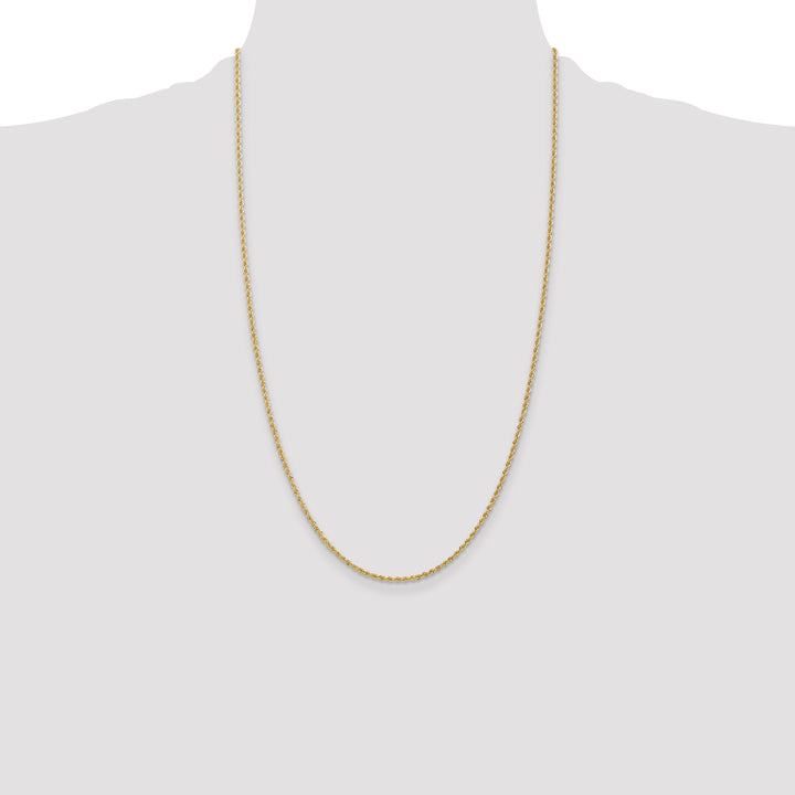14k 1.50mm Regular Rope Chain