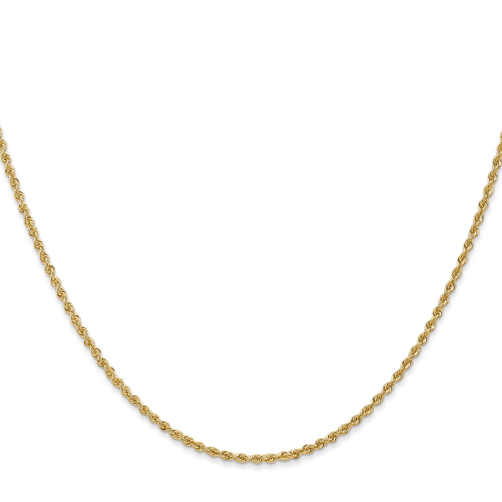 14k 1.50mm Regular Rope Chain