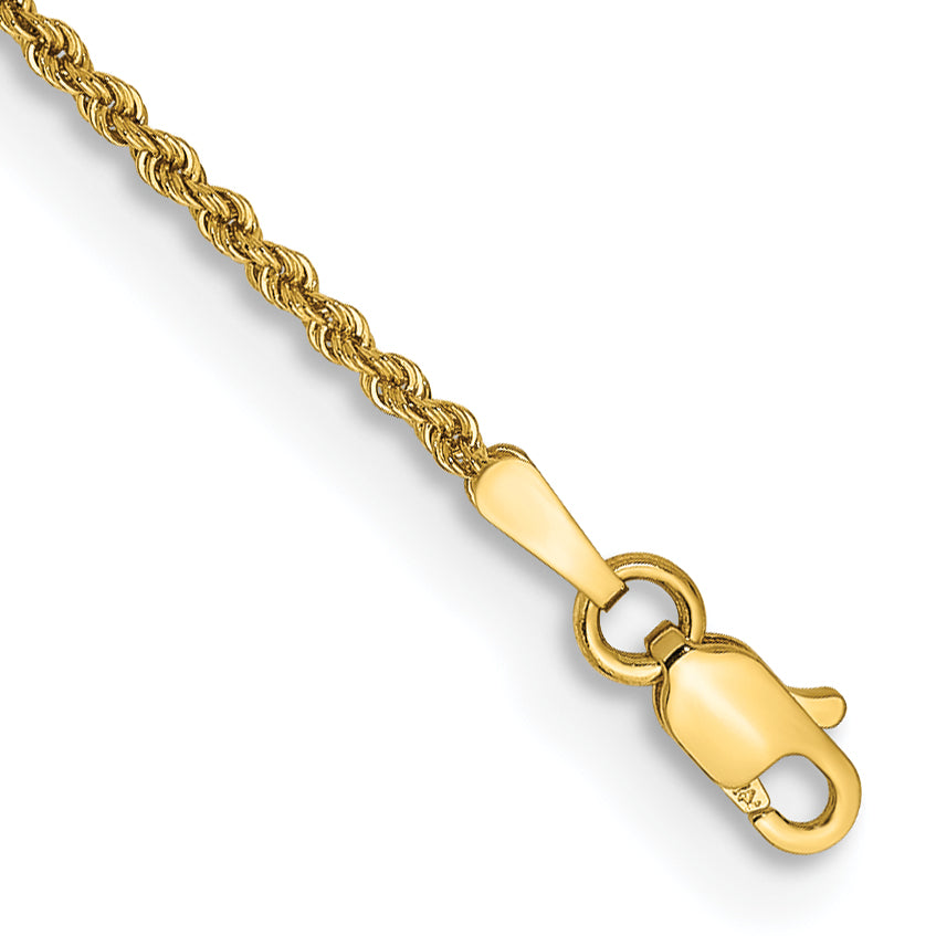 14k 1.50mm Regular Rope Chain