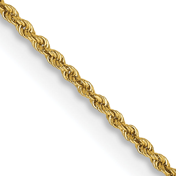 14k 1.50mm Regular Rope Chain