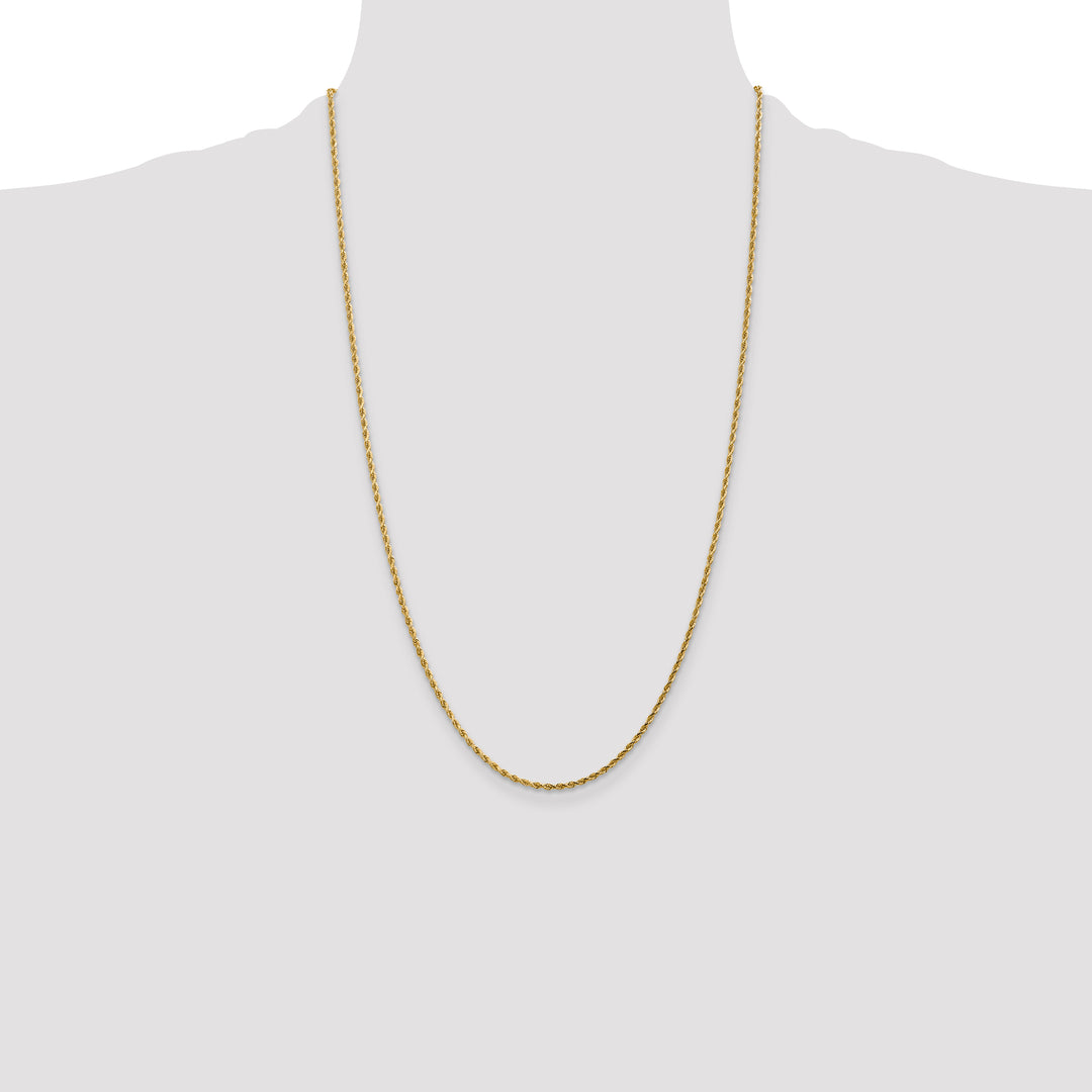 14k 1.75mm Diamond-cut Rope Chain