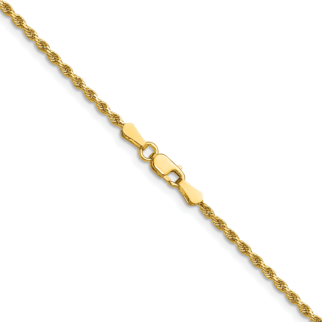 14k 1.75mm D/C Rope with Lobster Clasp Chain