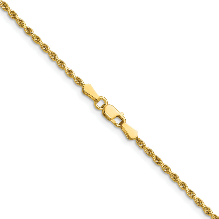 14k 1.75mm D/C Rope with Lobster Clasp Chain