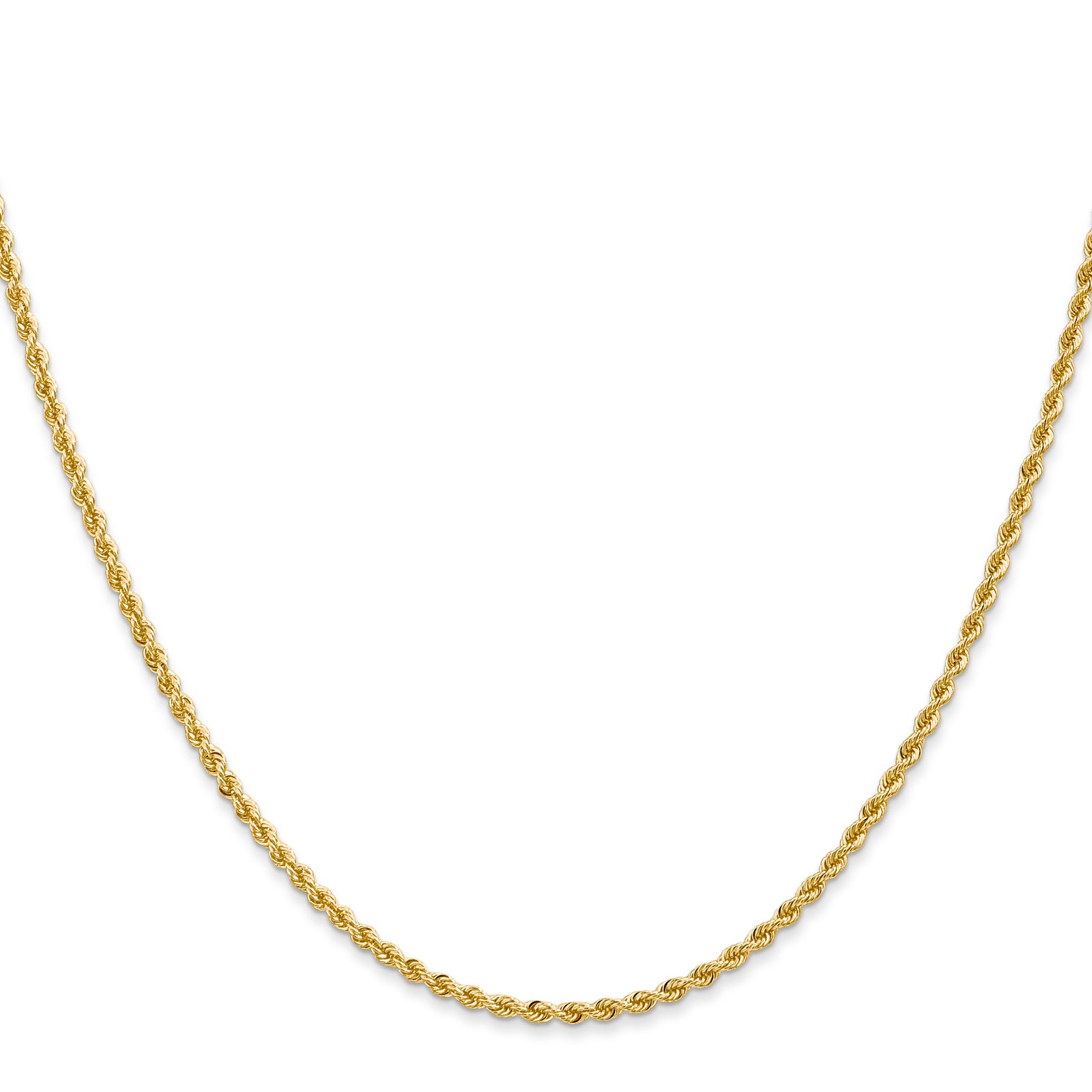 14k 2mm Regular Rope Chain