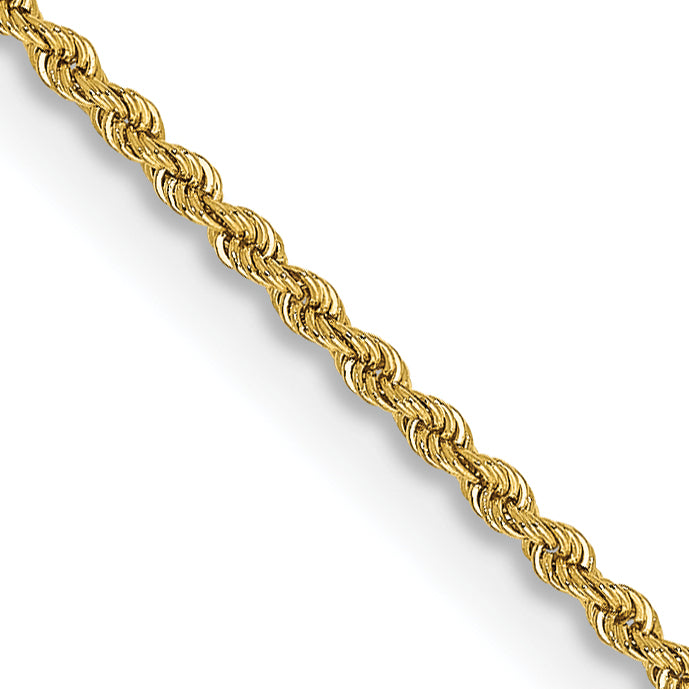 14k 2mm Regular Rope Chain