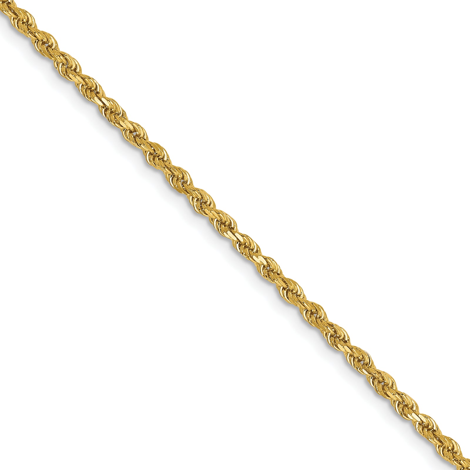 14k 2mm D/C Rope Chain (100 inch Spool)