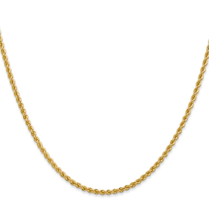 14k 2.25mm Regular Rope Chain