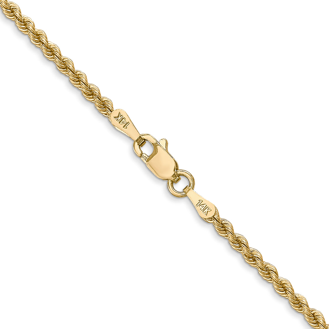 14k 2.25mm Regular Rope Chain