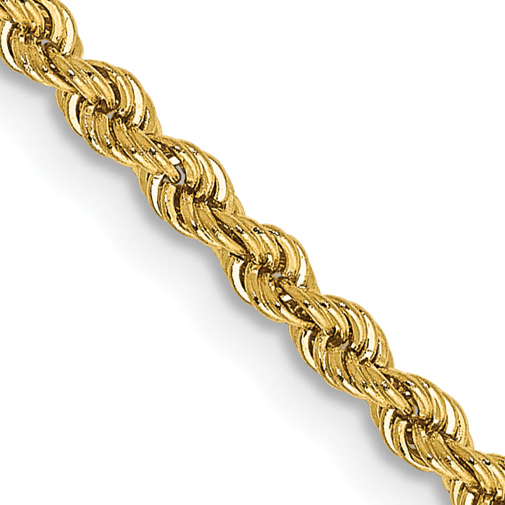 14k 2.25mm Regular Rope Chain