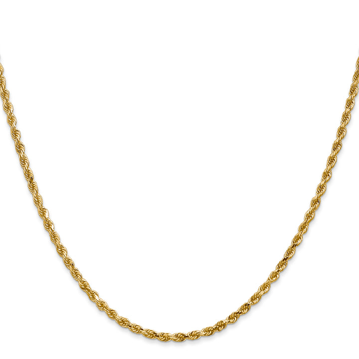 14k 2.25mm D/C Rope with Lobster Clasp Chain