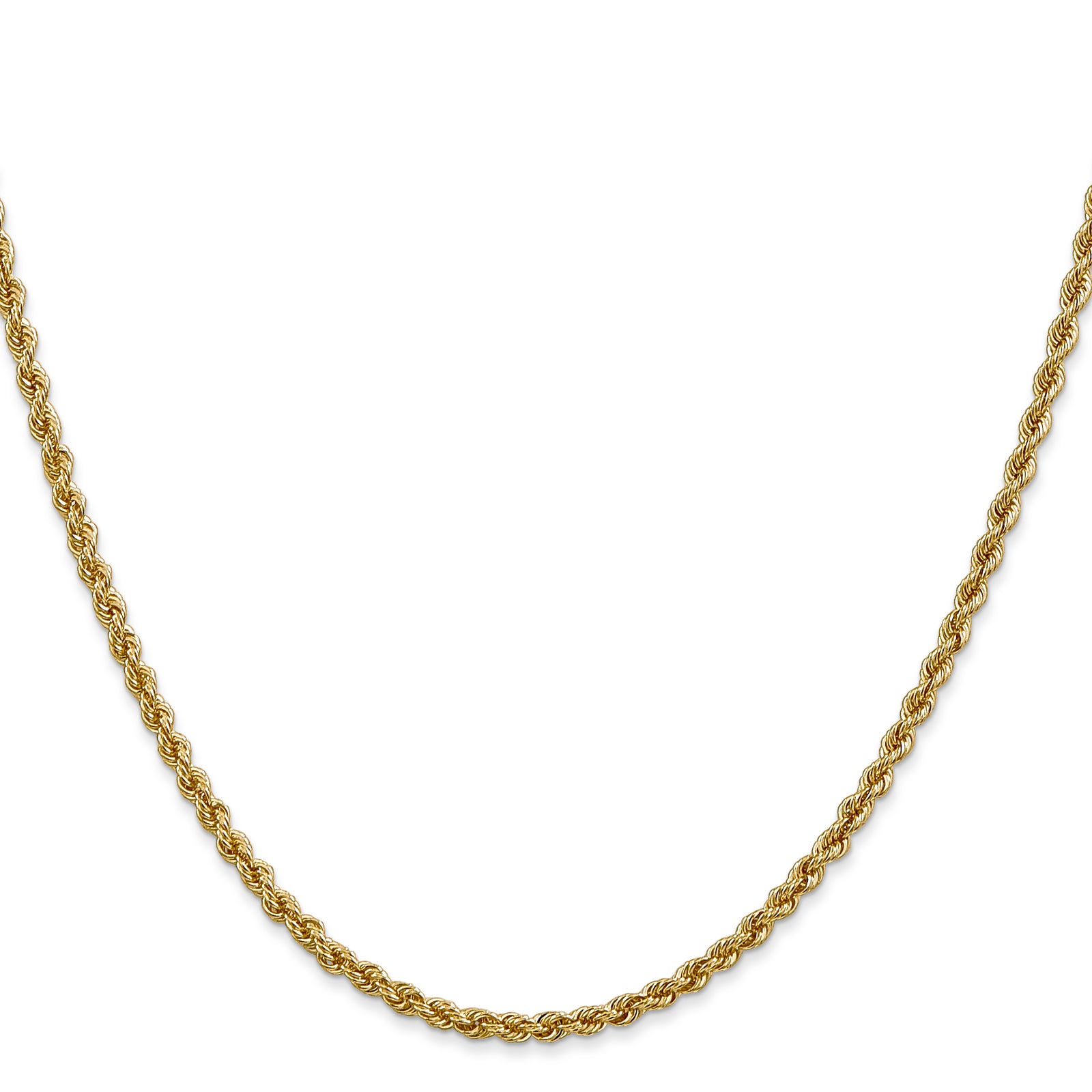 14k 2.5mm Regular Rope Chain