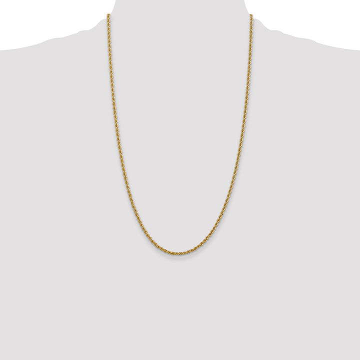 14k 2.5mm Regular Rope Chain
