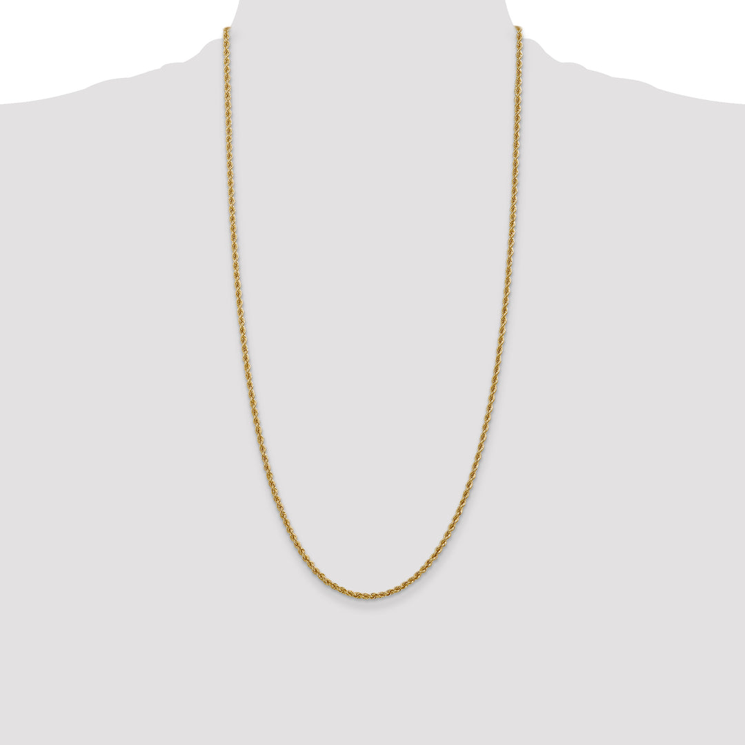 14k 2.5mm Regular Rope Chain