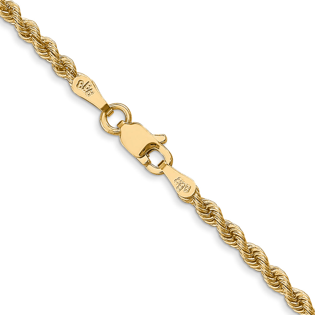 14k 2.5mm Regular Rope Chain