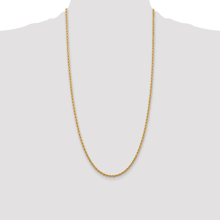 14k 2.75mm Diamond-cut Rope Chain