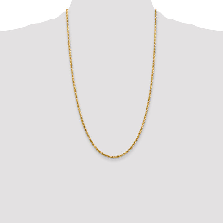 14k 2.75mm Diamond-cut Rope Chain