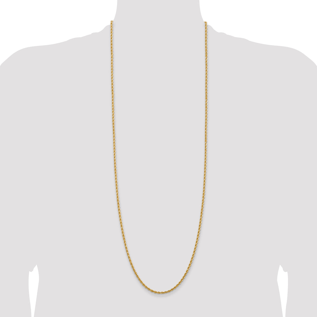 14k 2.75mm Diamond-cut Rope Chain