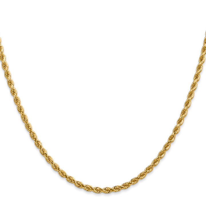 14k 2.75mm D/C Rope with Lobster Clasp Chain
