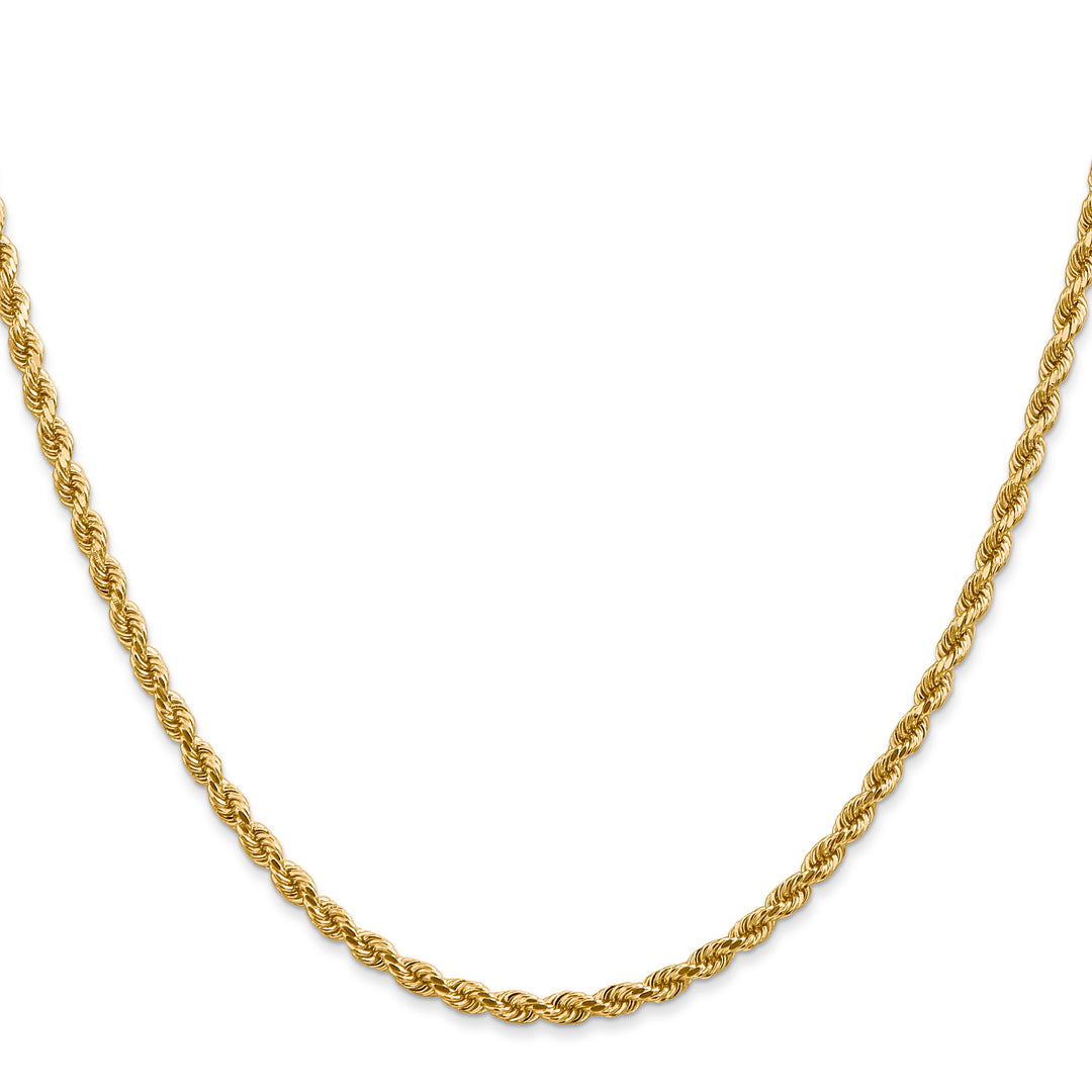14k 2.75mm D/C Rope with Lobster Clasp Chain