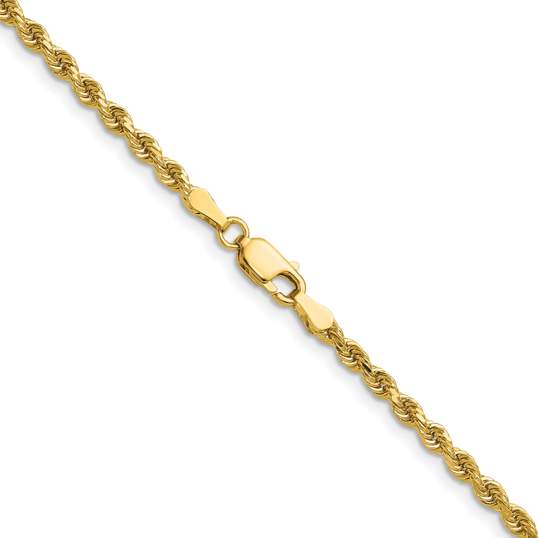 14k 2.75mm D/C Rope with Lobster Clasp Chain