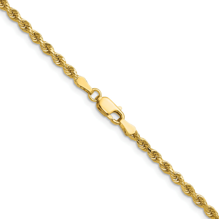 14k 2.75mm D/C Rope with Lobster Clasp Chain