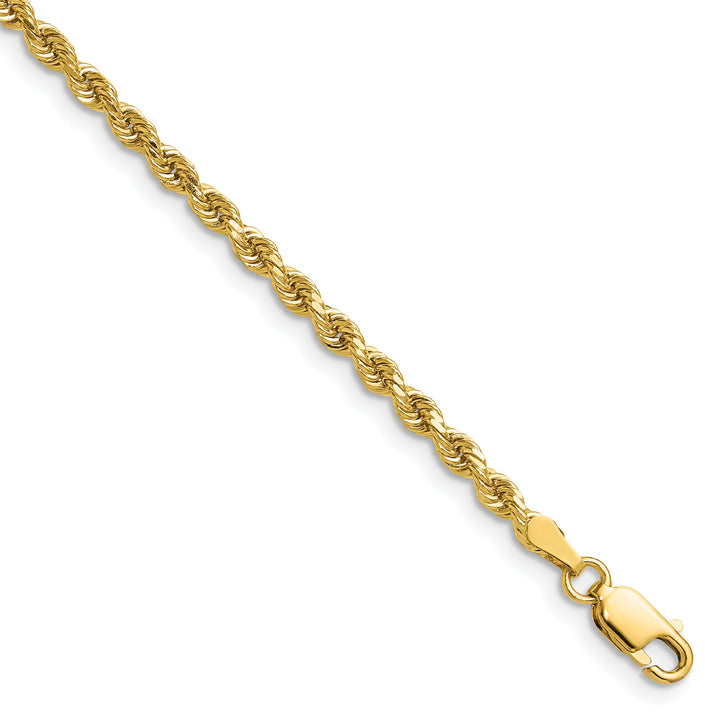 14k 2.75mm D/C Rope with Lobster Clasp Chain