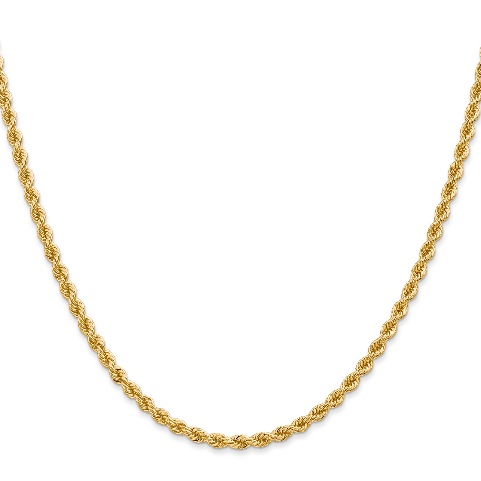 14K 2.75mm Regular Rope Chain