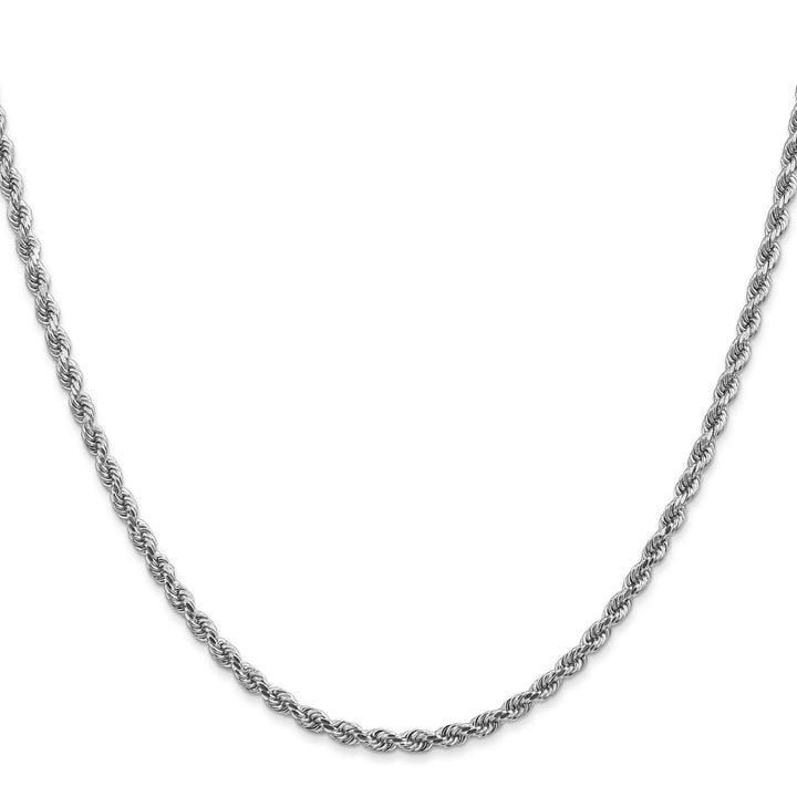 14k White Gold 2.75mm D/C Rope with Lobster Clasp Chain
