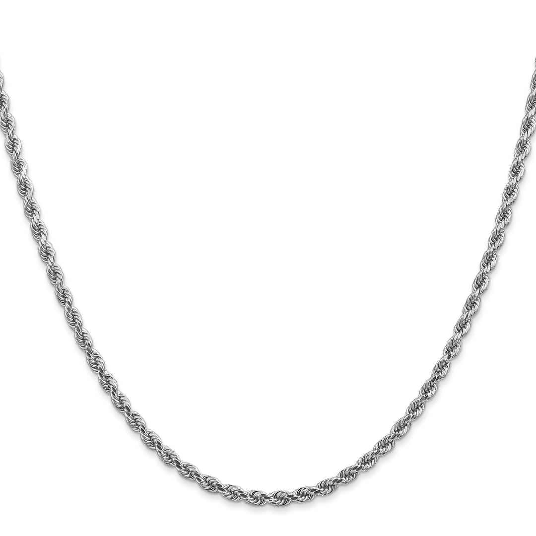 14k White Gold 2.75mm D/C Rope with Lobster Clasp Chain