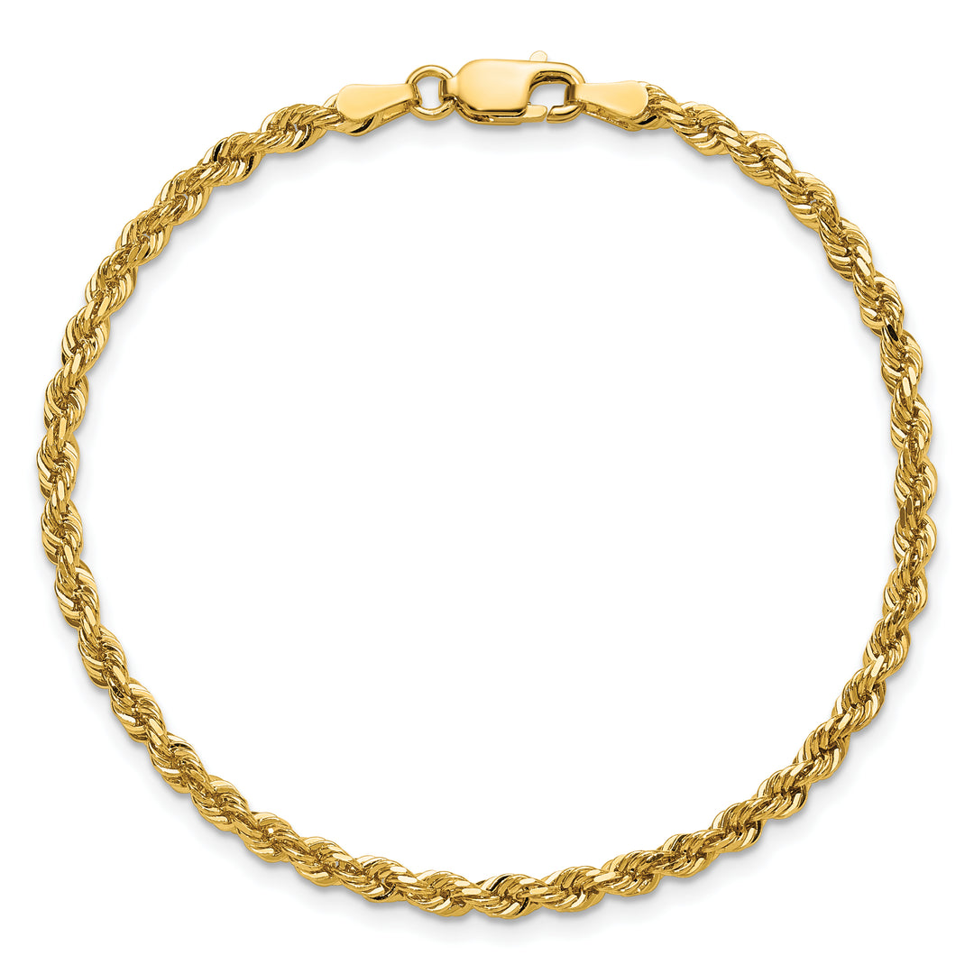 14k 3mm D/C Rope with Lobster Clasp Chain