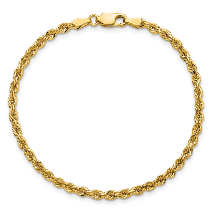 14k 3mm D/C Rope with Lobster Clasp Chain