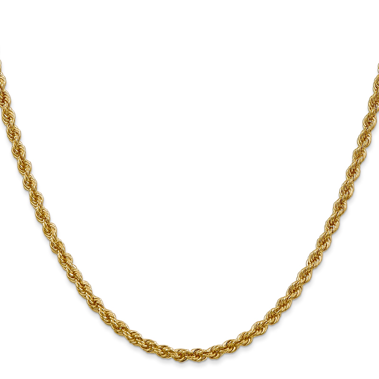14k 3mm Regular Rope Chain