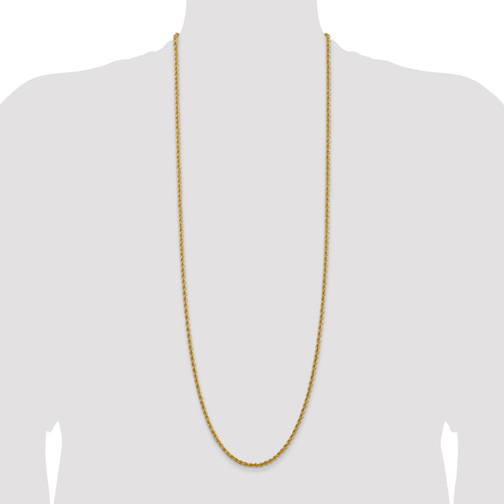 14k 3mm Regular Rope Chain