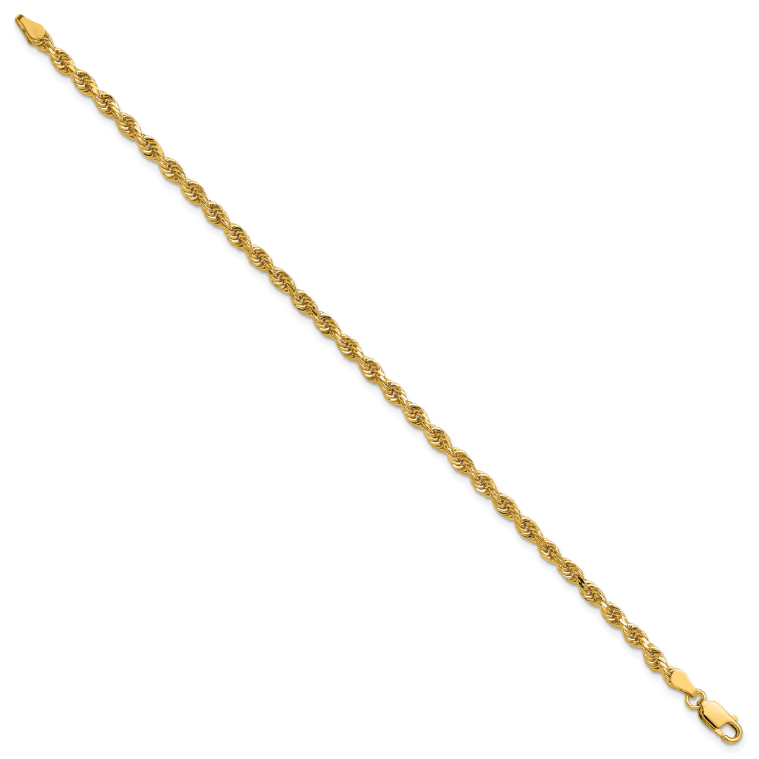 14k 3.25mm Diamond-cut Rope Chain