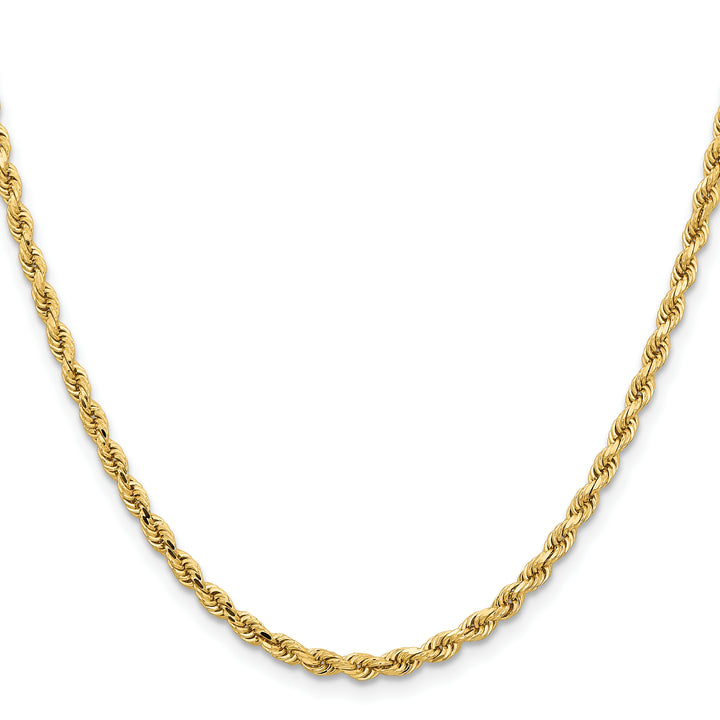 14k 3.25mm D/C Rope with Lobster Clasp Chain