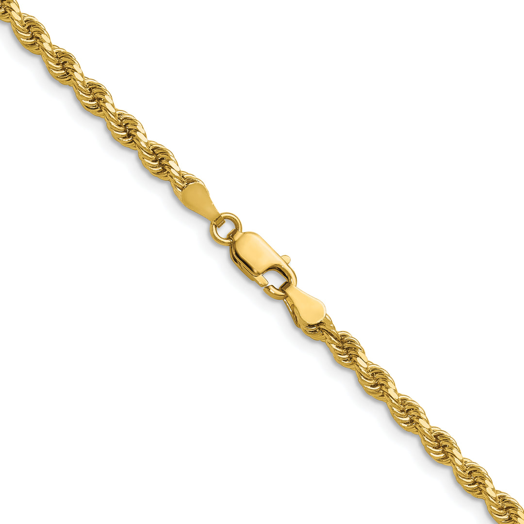 14k 3.25mm D/C Rope with Lobster Clasp Chain