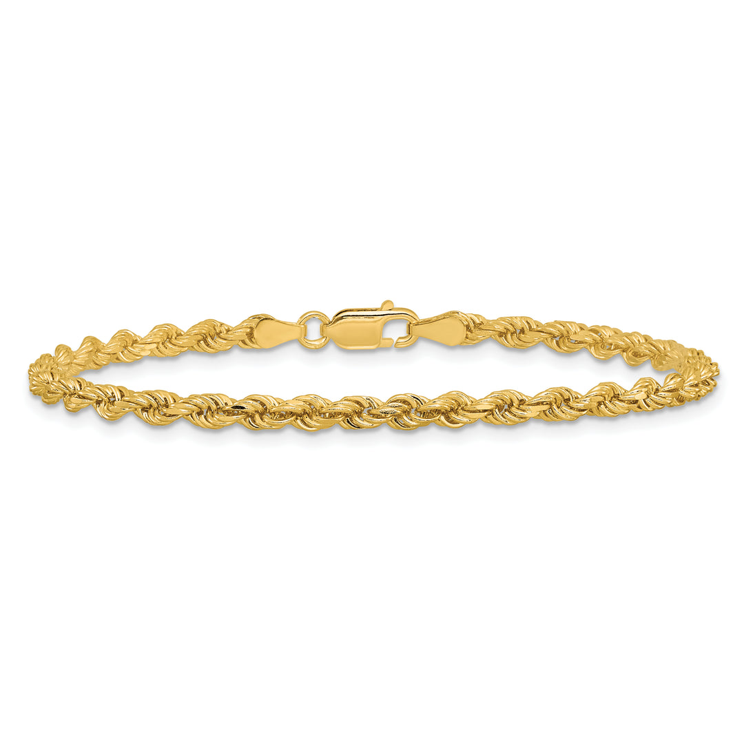 14k 3.25mm D/C Rope with Lobster Clasp Chain