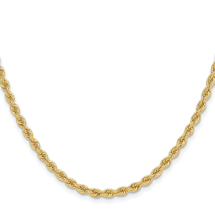 14k 3.3mm Solid Rope Chain
