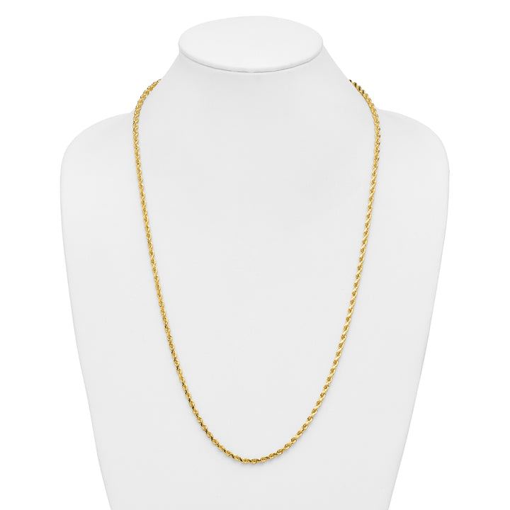 14k 3.5mm Diamond-cut Rope Chain