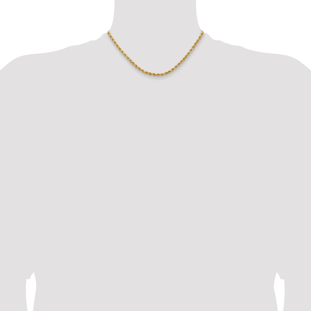 14k 3.75mm Diamond-cut Rope Chain