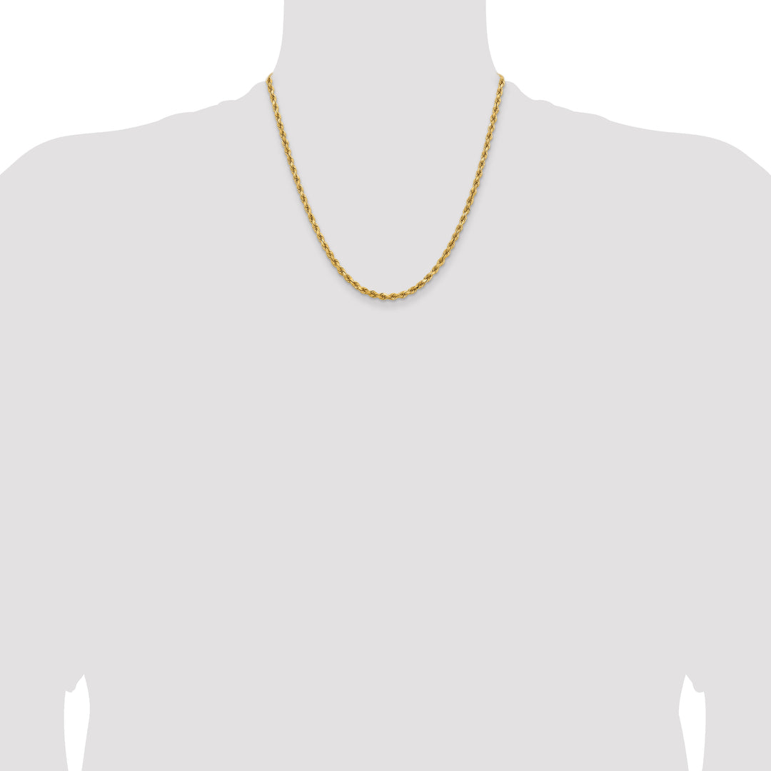 14k 3.75mm Diamond-cut Rope Chain