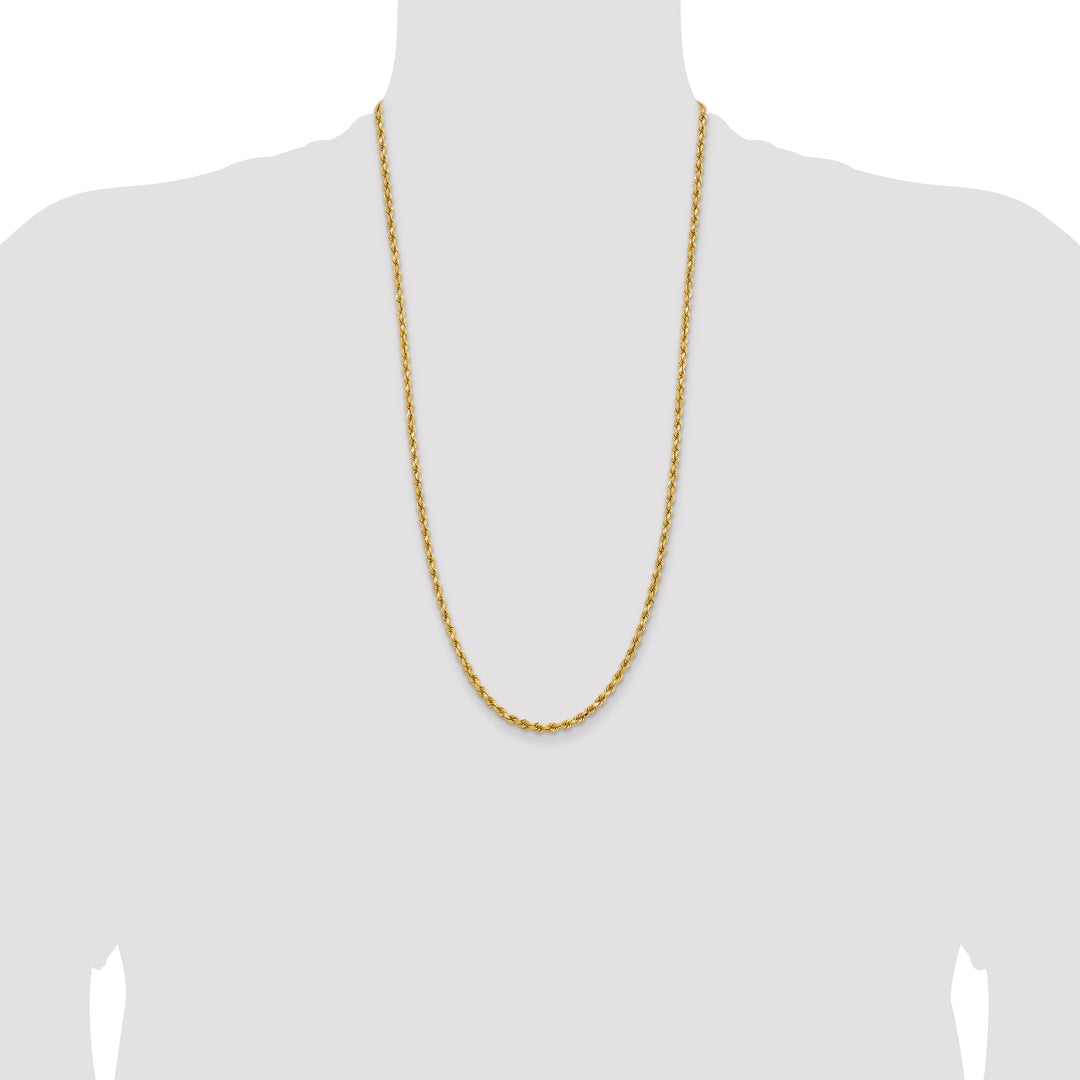 14k 3.75mm Diamond-cut Rope Chain
